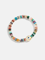 BaubleBar Amaris Semi-Precious Bracelet - Evil Eye -
Mixed bead evil eye stretch bracelet