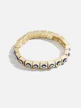 BaubleBar Evil Eye On Repeat Bracelet - Gold/Blue -
Evil eye stretch bracelet
