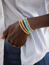BaubleBar Evil Eye On Repeat Bracelet - Gold/Blue -
Evil eye stretch bracelet
