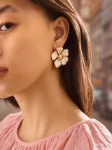 BaubleBar Baby Bloomer Earrings - White/Gold - 
    Enjoy 20% off - This Week Only
  
