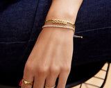 BaubleBar Custom Cord Bracelet - Gold -
Custom nameplate bracelet