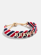 BaubleBar MLB Woven Friendship Bracelet - Atlanta Braves - 
    MLB pull tie bracelet
  
