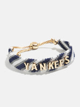 BaubleBar MLB Woven Friendship Bracelet - New York Yankees - 
    MLB pull tie bracelet
  
