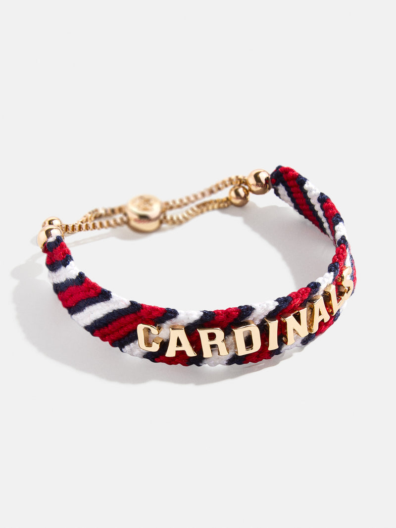 BaubleBar MLB Woven Friendship Bracelet - St. Louis Cardinals - 
    MLB pull tie bracelet
  
