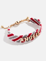 BaubleBar MLB Woven Friendship Bracelet - Los Angeles Angels - 
    MLB pull tie bracelet
  
