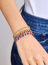 BaubleBar MLB Woven Friendship Bracelet - Chicago Cubs - 
    MLB pull tie bracelet
