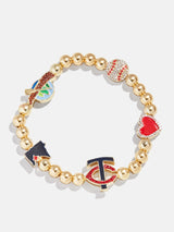 BaubleBar MLB Pisa Charm Bracelet - Minnesota Twins -
MLB beaded charm bracelet