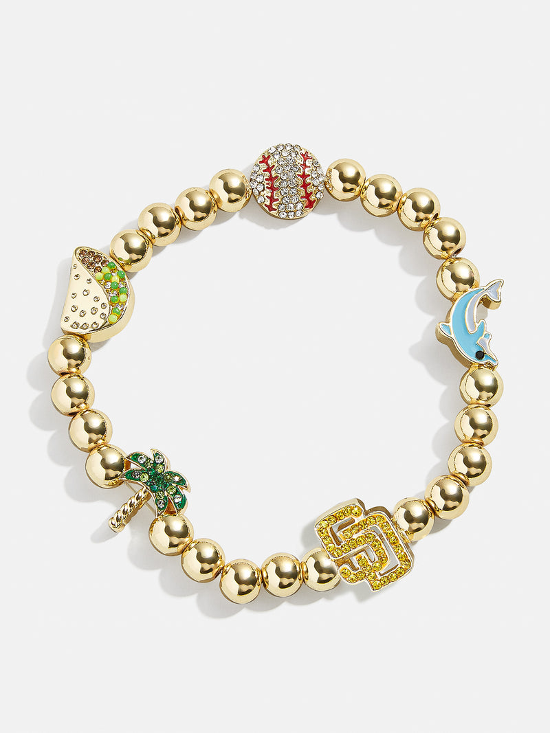 BaubleBar MLB Pisa Charm Bracelet - San Diego Padres - 
    MLB beaded charm bracelet
  
