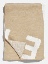 BaubleBar Show Me A Smile Custom Blanket - Natural/Beige - 
    Custom, machine washable blanket
  
