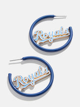 BaubleBar MLB Enamel Hoops - Kansas City Royals - 
    MLB enamel hoops
  
