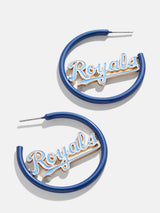 BaubleBar MLB Enamel Hoops - Kansas City Royals - 
    MLB enamel hoops