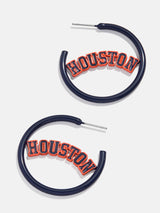 BaubleBar MLB Enamel Hoops - Houston Astros - 
    MLB enamel hoops
  
