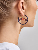 BaubleBar MLB Enamel Hoops - Houston Astros -
Limited Time: Enjoy 20% Off