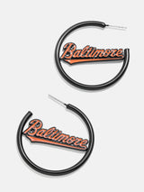 BaubleBar MLB Enamel Hoops - Baltimore Orioles -
Limited Time: Enjoy 20% Off