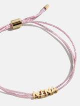 BaubleBar Custom Cord Bracelet - Metallic Pink -
20% Off Custom: Early Black Friday Access