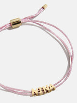 BaubleBar Custom Cord Bracelet - Metallic Pink -
20% Off Custom: Early Black Friday Access