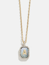 BaubleBar A - 
    Initial pendant necklace
  
