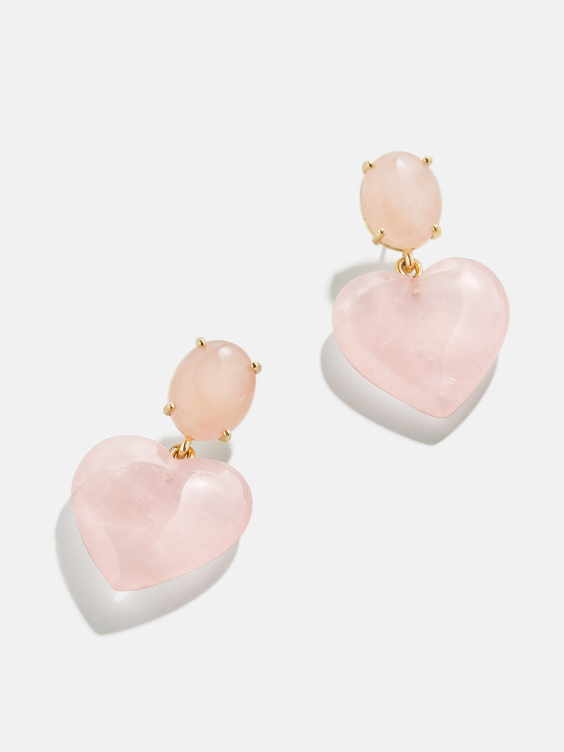 BaubleBar Semi-Precious Juno Earrings - Rose Quartz Stone - 
    Enjoy 20% off - This Week Only
  
