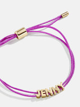 BaubleBar Custom Cord Bracelet - Neon Purple -
20% Off Custom: Early Black Friday Access