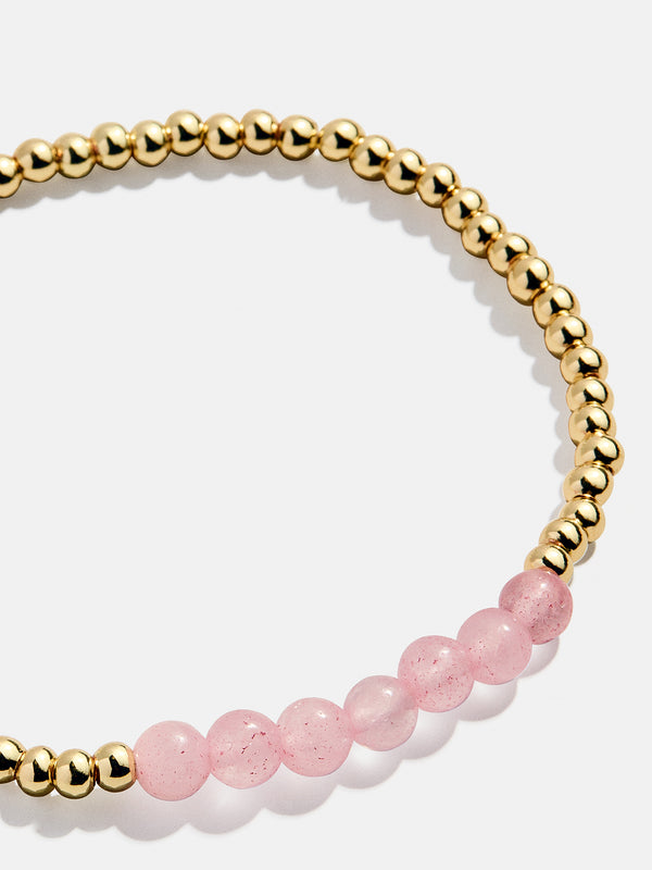 Angelica Semi-Precious Bracelet - Rose Quartz