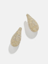 BaubleBar Ella Earrings - Gold/Pavé - 
    Teardrop earrings