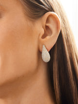 BaubleBar Ella Earrings - Gold Plated Pavé - 
    Teardrop earrings
  
