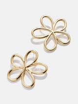 BaubleBar Jordy Earrings - Gold - 
    Flower statement earrings
  

