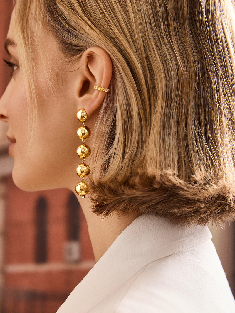 BaubleBar Gabriela Earrings - Gold - 
    Gold drop earrings
  
