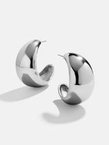 BaubleBar Emma Earrings - Silver - 
    Sculptural earrings
  
