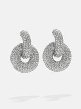 BaubleBar Mia Earrings - Clear/Gold - 
    Loop statement earrings
  
