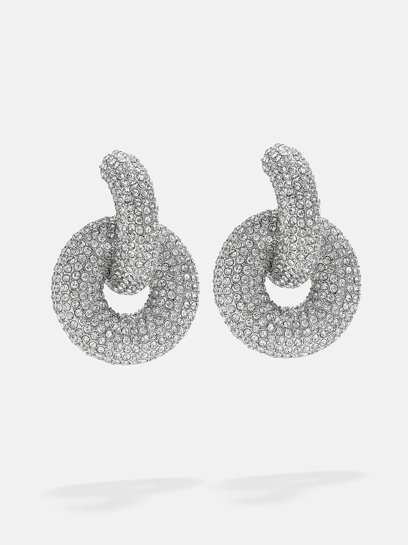 BaubleBar Mia Earrings - Clear/Gold - 
    Loop statement earrings
  
