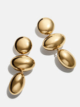 BaubleBar Mira Statement Earrings - Gold - 
    Gold drop earrings