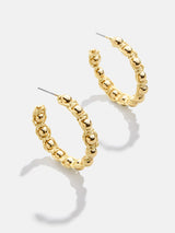 BaubleBar Lisa Earrings - Gold - 
    Pisa beaded hoops
  
