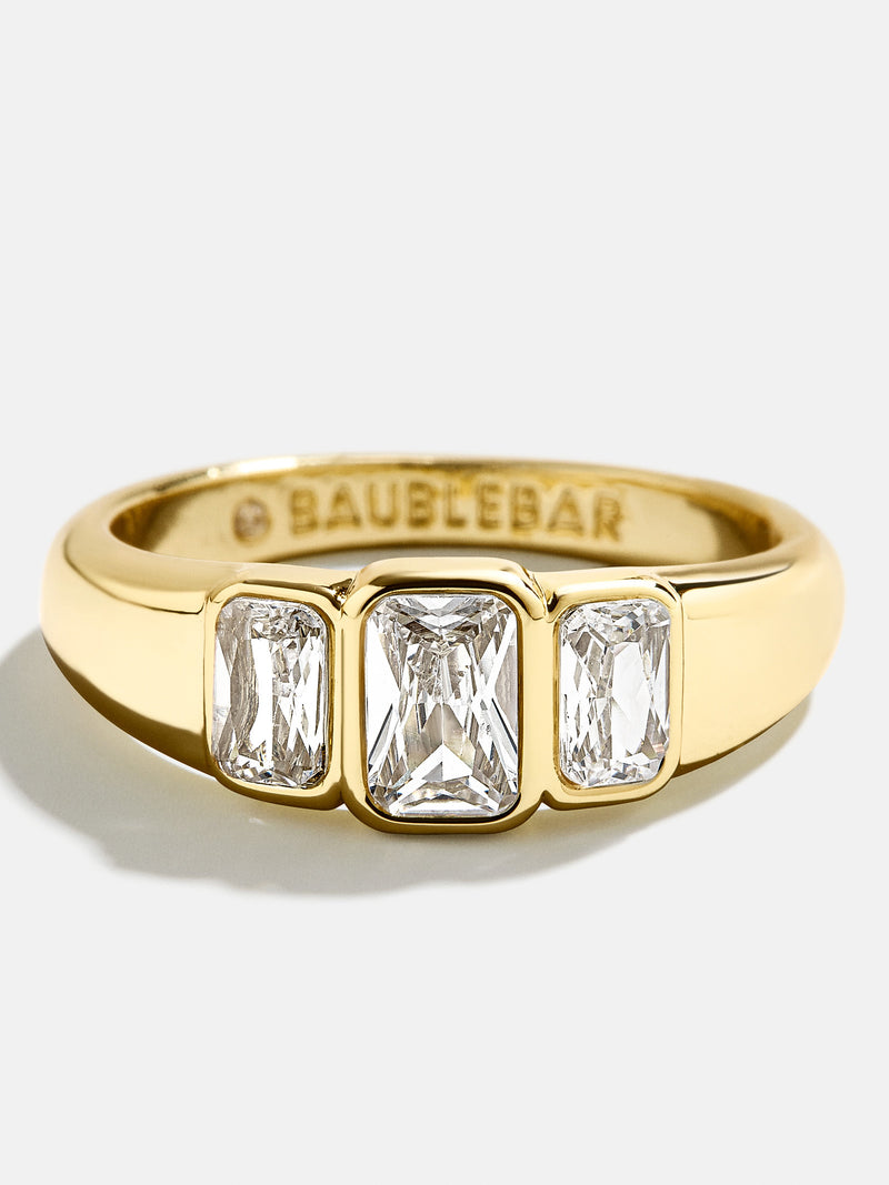 BaubleBar Sofie Ring - Clear/Gold - 
    Enjoy 20% off - This Week Only
  
