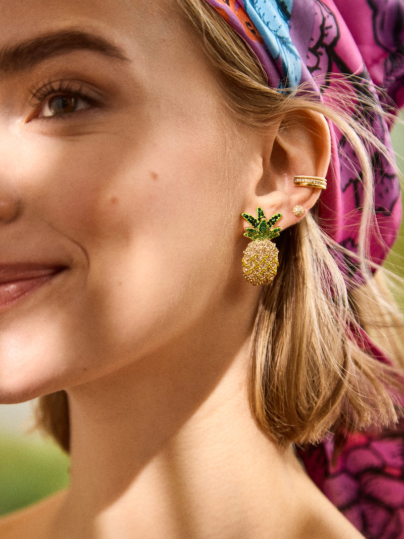 BaubleBar Looking Pine Earrings - Looking Pine Earrings - 
    Pineapple stud earrings
  
