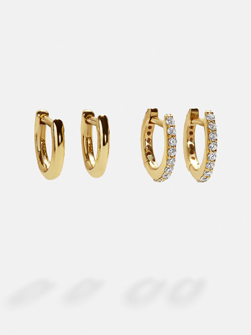 BaubleBar Nicole 18K Gold Earring Set - Clear/Gold - 
    Enjoy 20% off - Ends Soon
  
