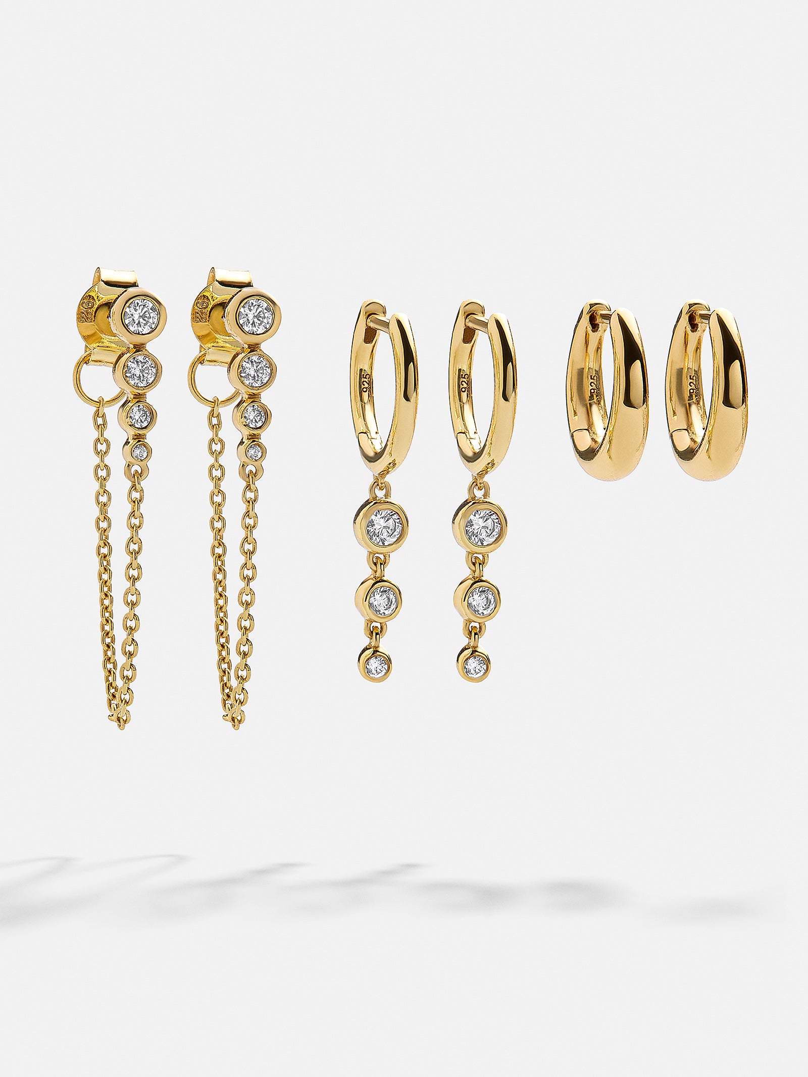 Jan-Kou
 3-Piece 14K Goldplated Brass Necklace, Earring & Bracelet Set