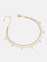 BaubleBar Tina 18K Gold Layered Anklet - Gold/Pavé -
20% OFF ENDS SOON