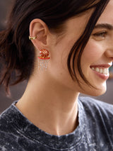 BaubleBar Slam Dunk Earrings - Orange - 
    Basketball statement earrings
  

