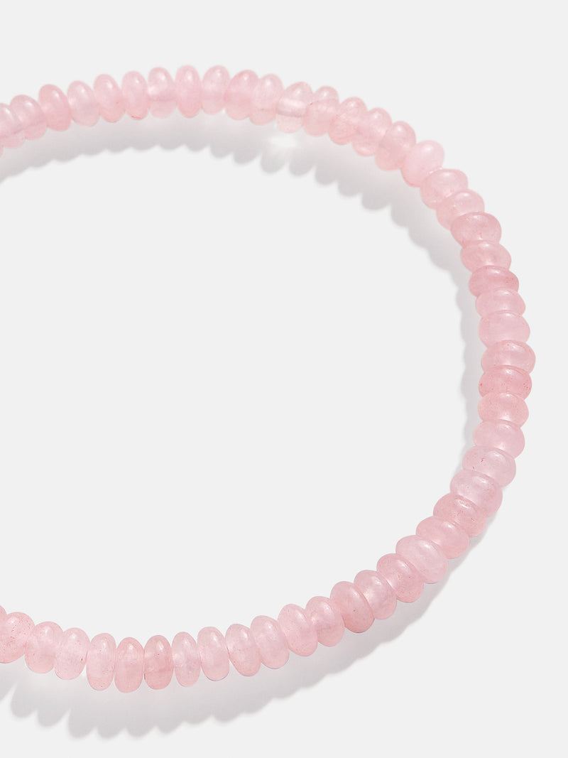 BaubleBar Valentina Semi-Precious Bracelet - Rose Quartz Stone - 
    Semi-precious stretch bracelet
  
