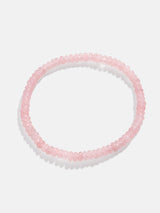 BaubleBar Valentina Semi-Precious Bracelet - Rose Quartz Stone - 
    Semi-precious stretch bracelet
  
