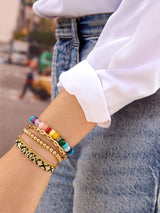 BaubleBar Cora Semi-Precious Bracelet - Multi - 
    Semi-precious stretch bracelet
  
