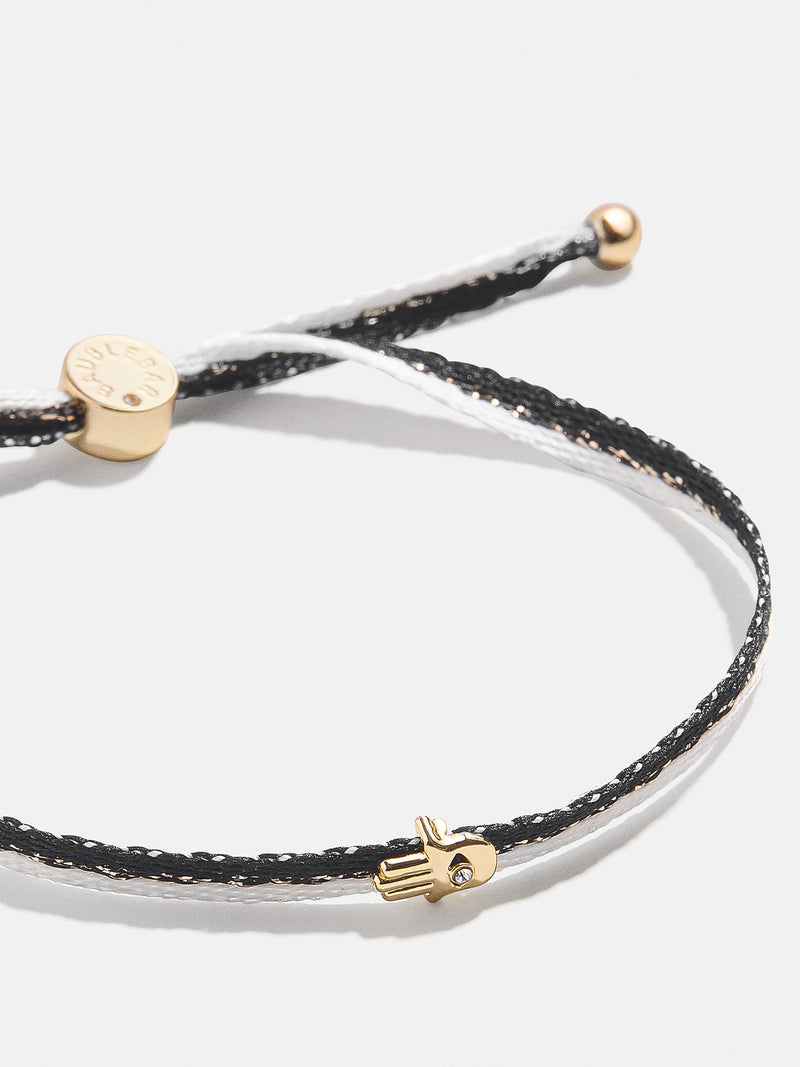 BaubleBar Custom Ribbon Bracelet - Black & White Ribbon - 
    Customizable bracelet
  
