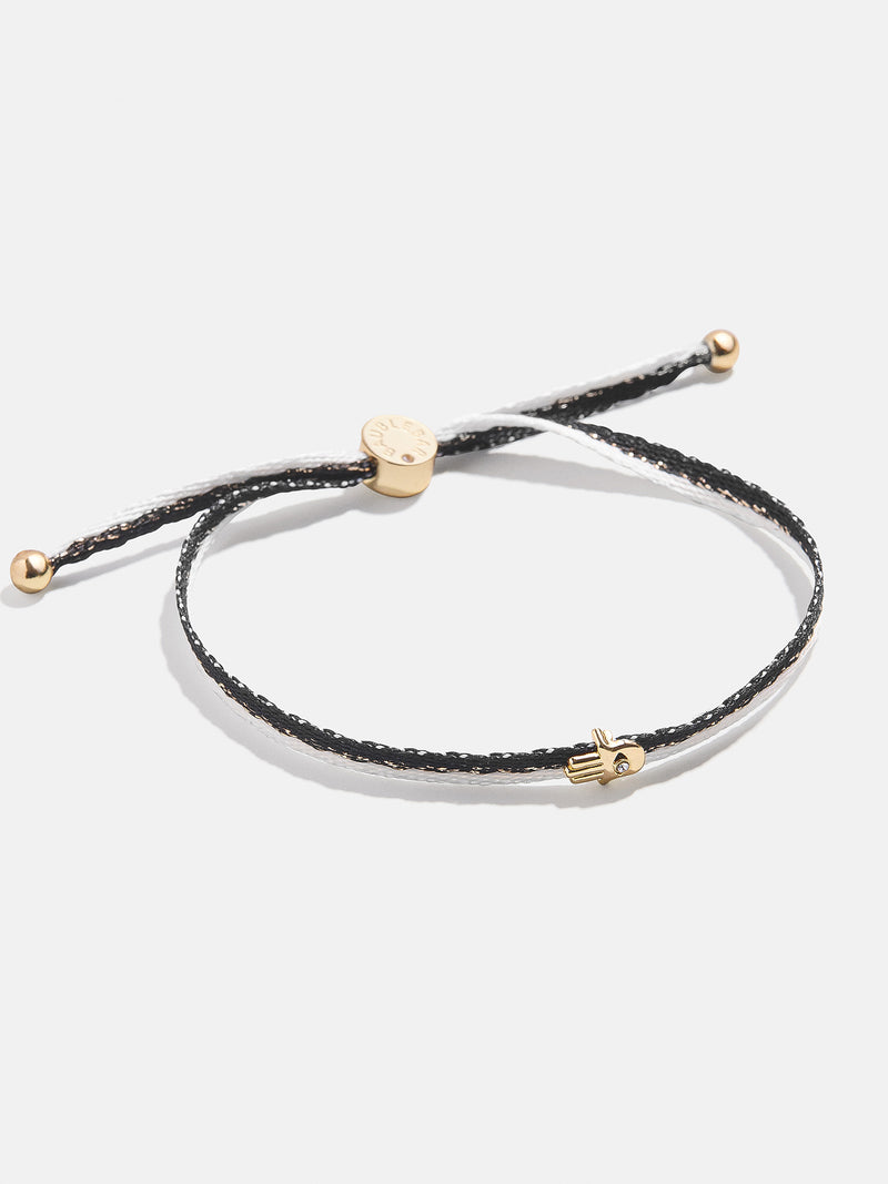 BaubleBar Custom Ribbon Bracelet - Black & White Ribbon - 
    Customizable bracelet
  
