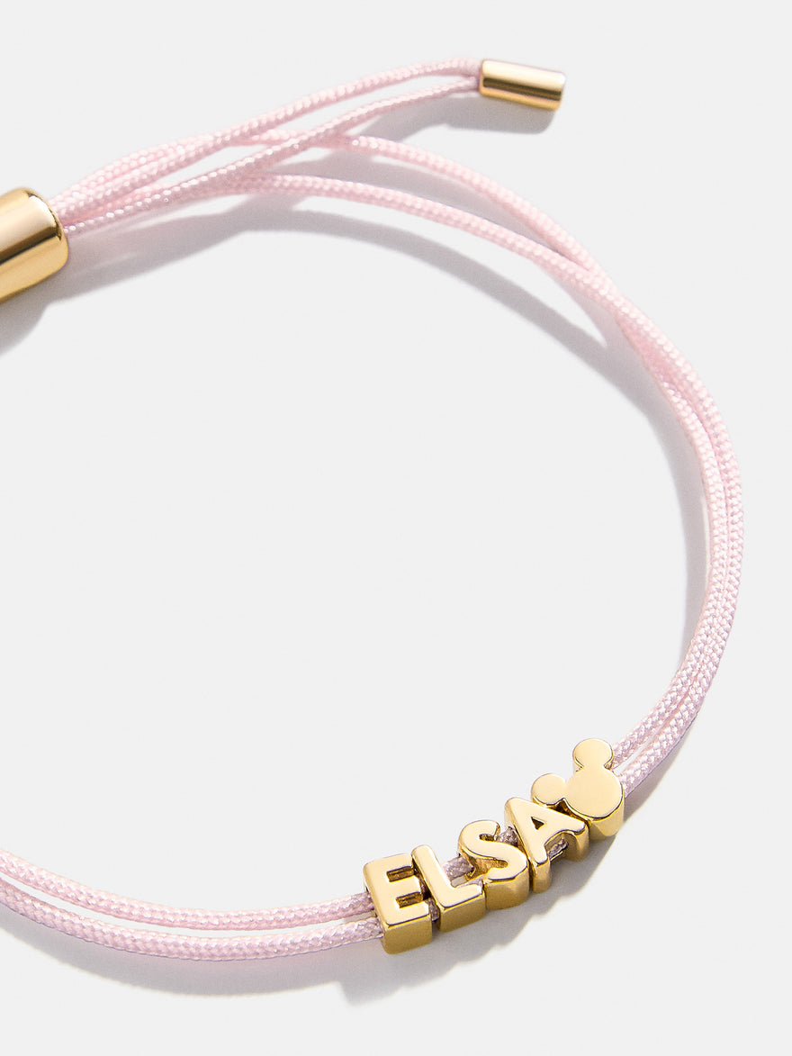 Disney Mickey Mouse Custom Cord Bracelet - Light Pink