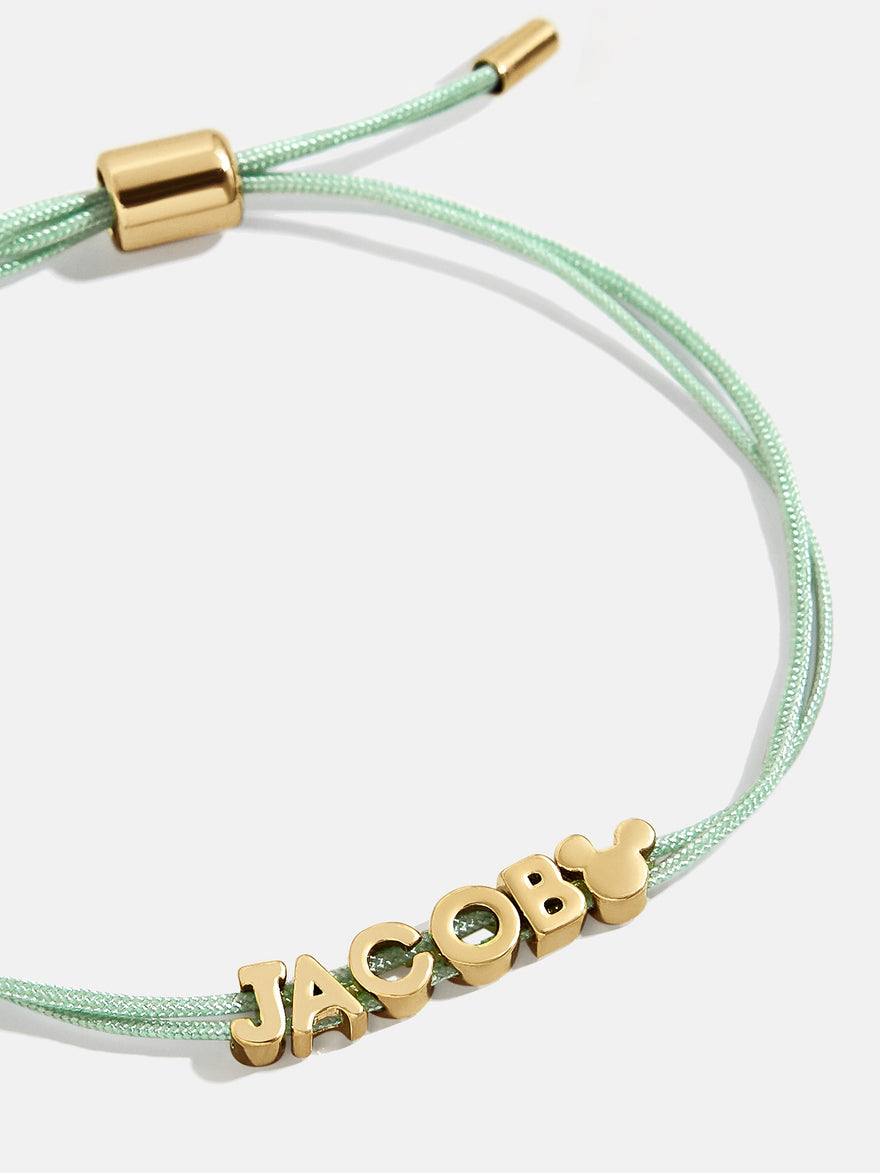 Disney Mickey Mouse Custom Cord Bracelet - Sage
