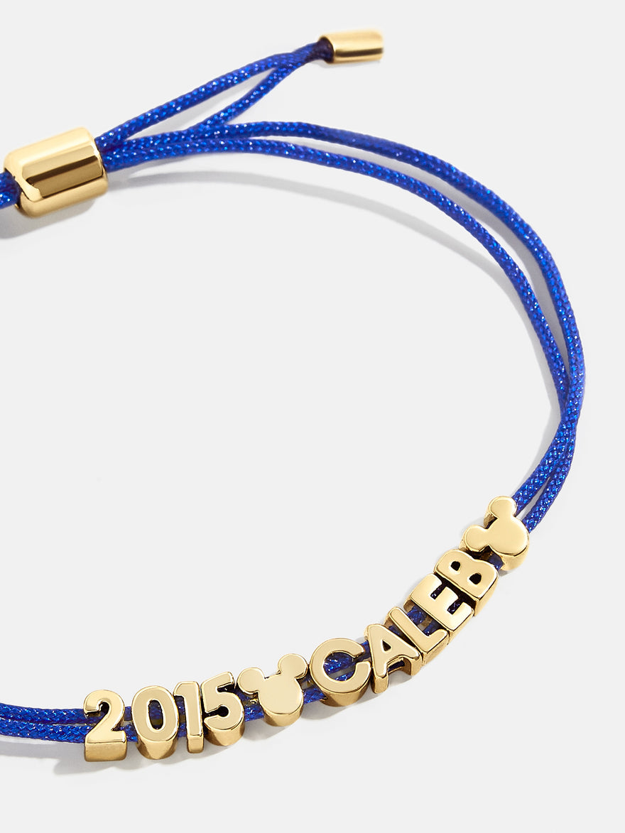 Disney Mickey Mouse Custom Cord Bracelet - Blue