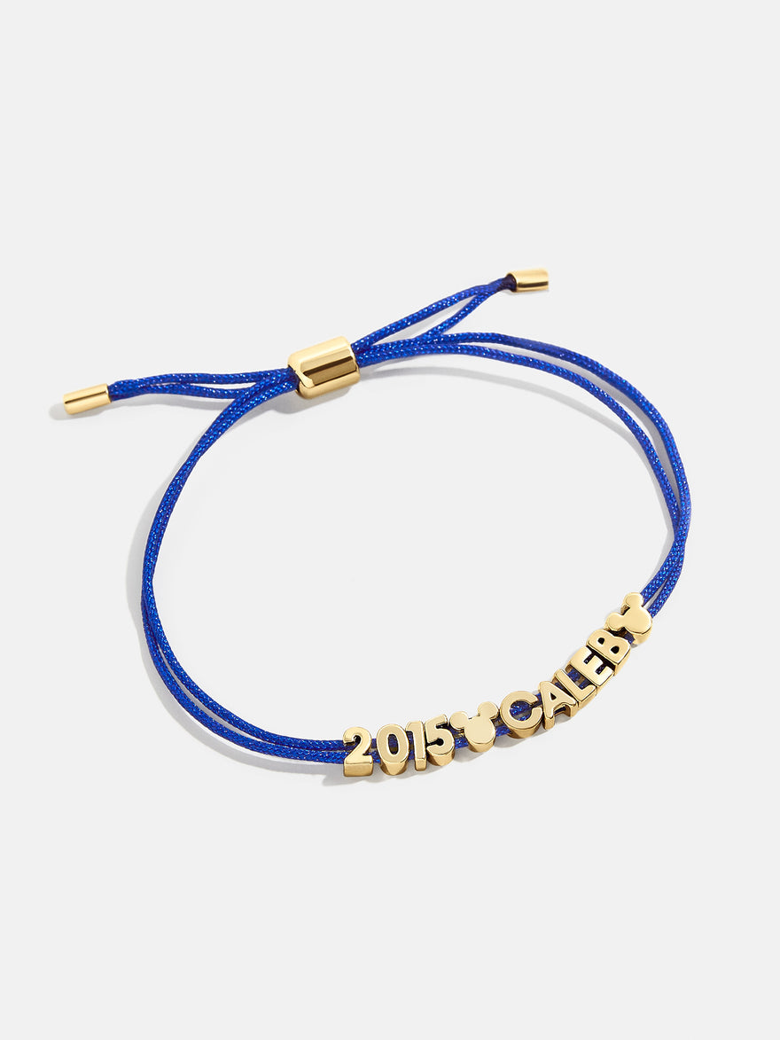 Disney Mickey Mouse Custom Cord Bracelet - Blue