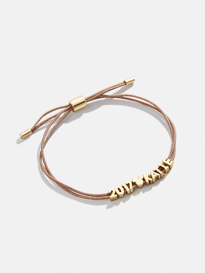 BaubleBar Mickey Mouse Disney Custom Cord Bracelet - Taupe - 
    Disney customizable bracelet
  
