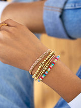 BaubleBar Everyday Initial Pisa Bracelet - Gold - 
    Initial beaded bracelet
  
